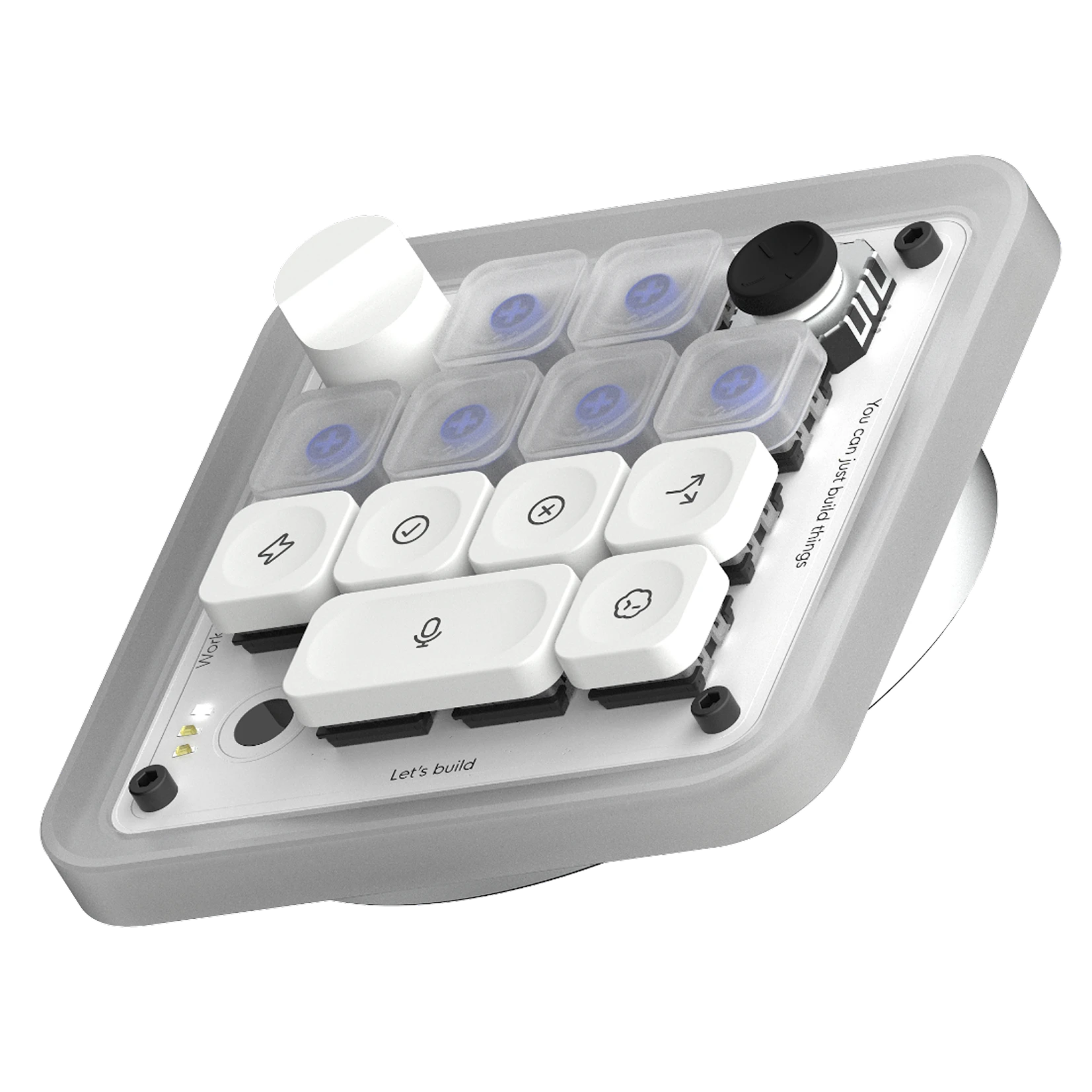 Keypad Codex Micro d'OpenAI avec touches LED pour contrôler des agents IA